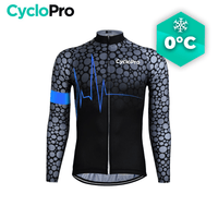 MAILLOT LONG DE CYCLISME BLEU - HIVER - PULSATION+ Maillot thermique homme GT-Cycle Outdoor Store S 