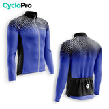 MAILLOT LONG DE CYCLISME HIVER BLEU - COCCINELLE+ Maillot thermique homme GT-Cycle Outdoor Store 