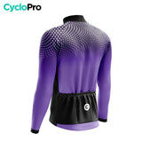 MAILLOT LONG DE CYCLISME HIVER VIOLET - COCCINELLE+ Maillot thermique homme GT-Cycle Outdoor Store 