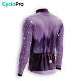 MAILLOT LONG DE CYCLISME HIVER VIOLET - SNOW+ Maillot thermique homme GT-Cycle Outdoor Store 