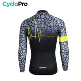 MAILLOT LONG DE CYCLISME JAUNE - AUTOMNE - PULSATION+ Maillot long pour homme GT-Cycle Outdoor Store 