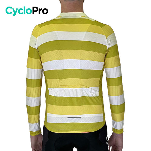 MAILLOT LONG DE CYCLISME JAUNE - HIVER - ÉVASION+ Maillot thermique homme GT-Cycle Outdoor Store 