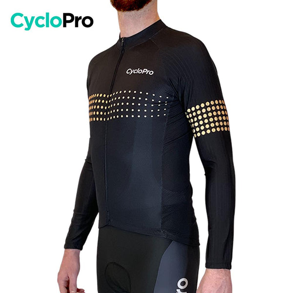 MAILLOT LONG DE CYCLISME ORANGE - AUTOMNE - LIBERTY+ Maillot long pour homme GT-Cycle Outdoor Store 