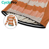 MAILLOT LONG DE CYCLISME ORANGE - HIVER - ÉVASION+ Maillot thermique homme GT-Cycle Outdoor Store 