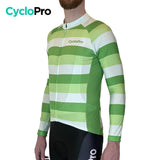 MAILLOT LONG DE CYCLISME VERT - AUTOMNE - ÉVASION+ Maillot long pour homme GT-Cycle Outdoor Store 