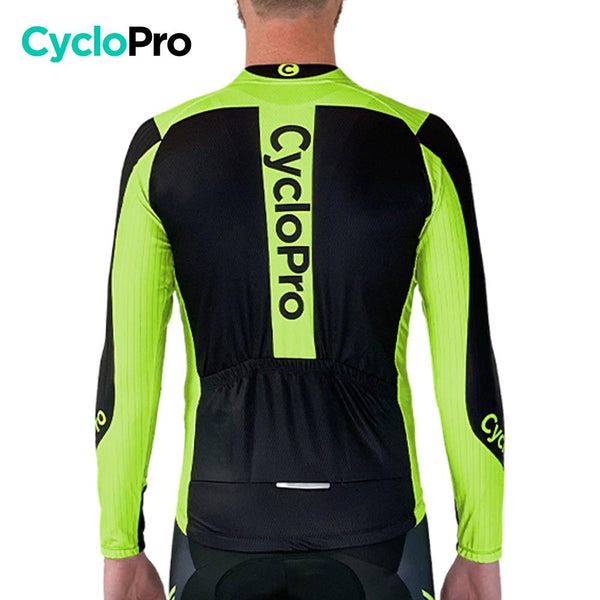 MAILLOT LONG DE CYCLISME VERT - AUTOMNE - FLASH+ Maillot long pour homme GT-Cycle Outdoor Store 