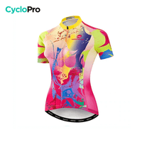 MAILLOT MANCHE COURTE FEMME / TYE - DYE - DESTOCKAGE Cyclo Pro S 