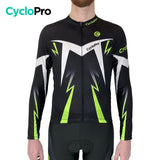 MAILLOTS MANCHES LONGUES - AUTOMNE - POUR HOMME Maillot long pour homme GT-Cycle Outdoor Store Vert/Noir 4XL 