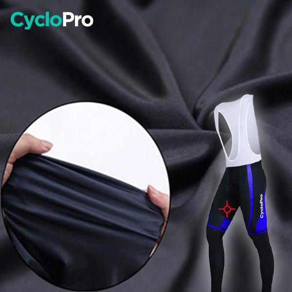 TENUE CYCLISTE AUTOMNE BLEUE - ABSTRACT+ tenue cyclisme homme CycloPro 