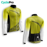 TENUE CYCLISTE AUTOMNE HOMME JAUNE - TRACE+ tenue cyclisme homme CycloPro 