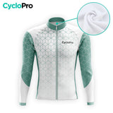 TENUE CYCLISTE AUTOMNE HOMME VERT - CUBIC+ tenue cyclisme homme CycloPro 