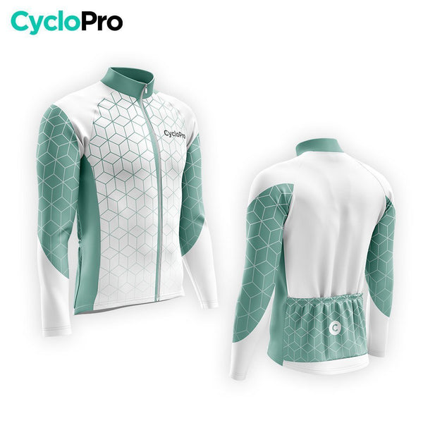 TENUE CYCLISTE AUTOMNE HOMME VERT - CUBIC+ tenue cyclisme homme CycloPro 