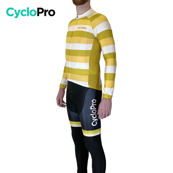Tenue cycliste automne Jaune Homme - Evasion+ tenue de cyclisme automne GT-Cycle Outdoor Store 