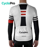 Tenue cycliste automne Noire et Blanche - Pro+ Tenue de cyclisme automne homme GT-Cycle Outdoor Store 