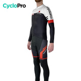 Tenue cycliste automne Noire et Blanche - Pro+ Tenue de cyclisme automne homme GT-Cycle Outdoor Store 