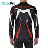 Tenue cycliste automne Noire et Rouge - Confort+ tenue de cyclisme hiver GT-Cycle Outdoor Store 