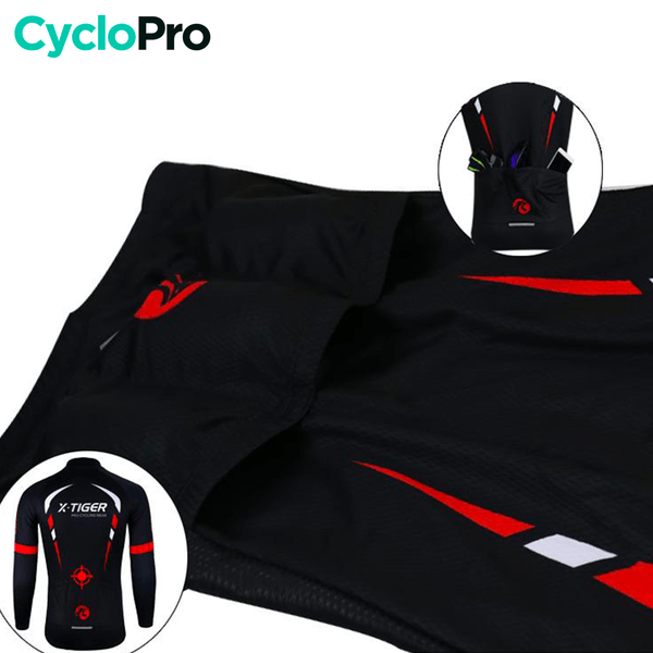 Tenue cycliste automne Noire et Rouge - Scorpion+ tenue de cyclisme automne GT-Cycle Outdoor Store 
