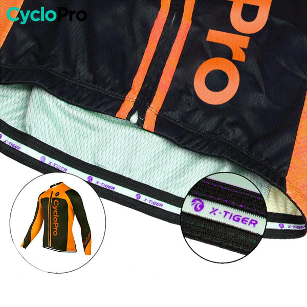 Tenue cycliste automne orange - Flash+ tenue de cyclisme automne GT-Cycle Outdoor Store 