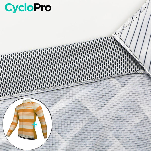 Tenue cycliste automne Orange Homme - Evasion+ tenue de cyclisme automne GT-Cycle Outdoor Store 