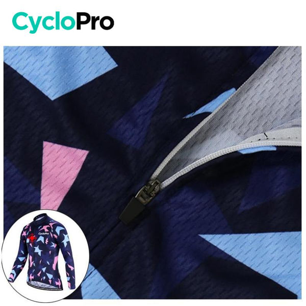Tenue cycliste automne Rose et bleue - Origami tenue cyclisme homme GT-Cycle Outdoor Store 