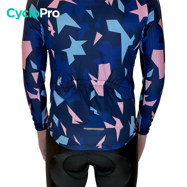 Tenue cycliste automne Rose et bleue - Origami tenue cyclisme homme GT-Cycle Outdoor Store 