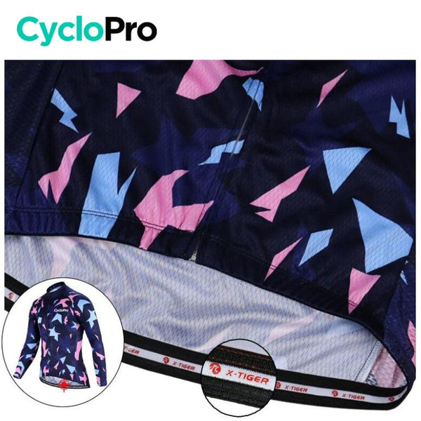 Tenue cycliste automne Rose et bleue - Origami tenue cyclisme homme GT-Cycle Outdoor Store 