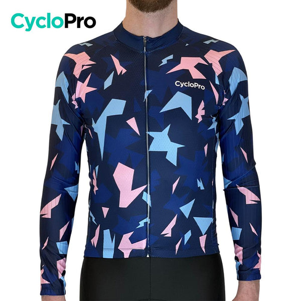 Tenue cycliste automne Rose et bleue - Origami tenue cyclisme homme GT-Cycle Outdoor Store 