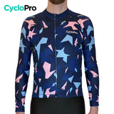 Tenue cycliste automne Rose et bleue - Origami tenue cyclisme homme GT-Cycle Outdoor Store 