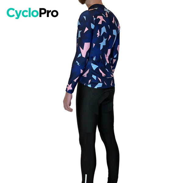 Tenue cycliste automne Rose et bleue - Origami tenue cyclisme homme GT-Cycle Outdoor Store 