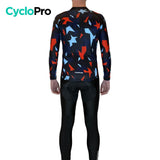 Tenue cycliste automne Rouge et bleue - Origami+ tenue cyclisme homme GT-Cycle Outdoor Store 
