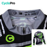 TENUE CYCLISTE AUTOMNE VERTE - DIRTY+ tenue de cyclisme CycloPro 