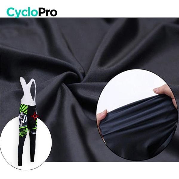 TENUE CYCLISTE AUTOMNE VERTE - DIRTY+ tenue de cyclisme CycloPro 