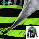 TENUE CYCLISTE AUTOMNE VERTE - DIRTY+ tenue de cyclisme CycloPro 