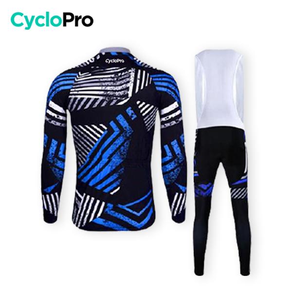 TENUE CYCLISTE HIVER BLEUE - DIRTY+ tenue de cyclisme CycloPro 