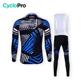 TENUE CYCLISTE HIVER BLEUE - DIRTY+ tenue de cyclisme CycloPro 
