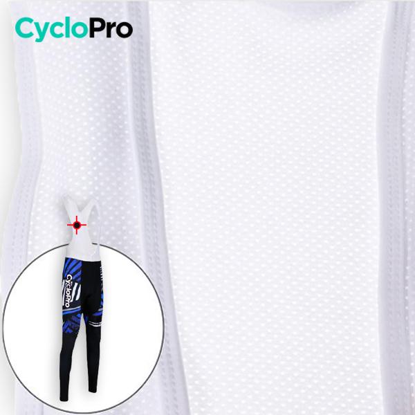 TENUE CYCLISTE HIVER BLEUE - DIRTY+ tenue de cyclisme CycloPro 