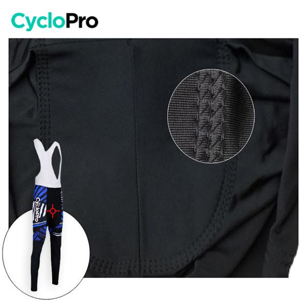 TENUE CYCLISTE HIVER BLEUE - DIRTY+ tenue de cyclisme CycloPro 