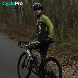 TENUE CYCLISTE HIVER FEUILLE - COMMANDEUR tenue de cyclisme CycloPro 