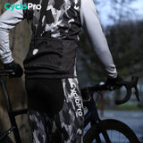 TENUE CYCLISTE HIVER GRISE - COMMANDEUR tenue de cyclisme CycloPro 