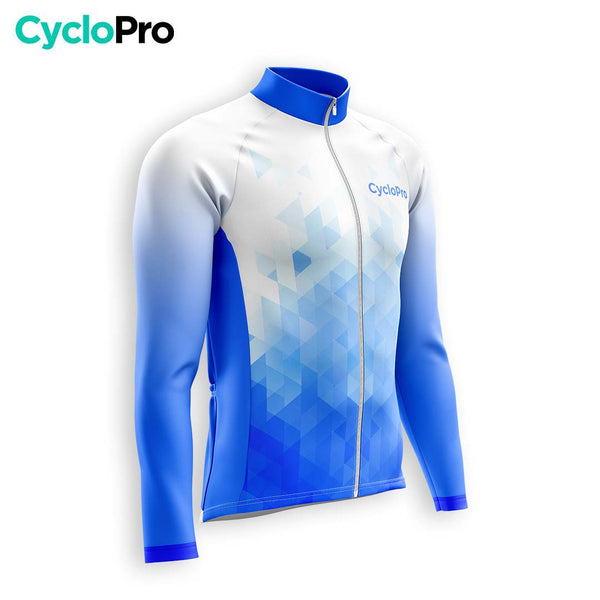 TENUE CYCLISTE HIVER HOMME BLEUE - CRISTAL+ tenue cyclisme homme CycloPro 