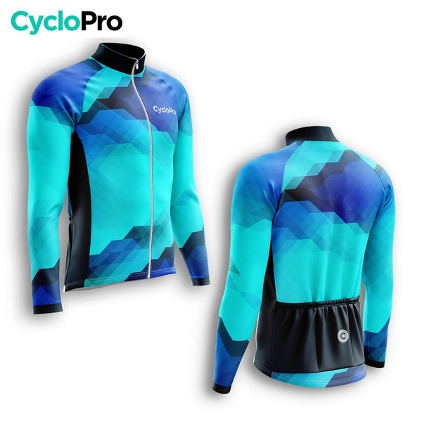 TENUE CYCLISTE HIVER HOMME BLEUE - HORIZON+ tenue cyclisme homme CycloPro 