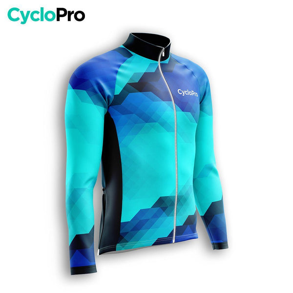 TENUE CYCLISTE HIVER HOMME BLEUE - HORIZON+ tenue cyclisme homme CycloPro 