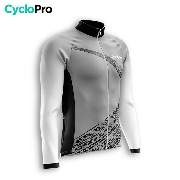 TENUE CYCLISTE HIVER HOMME GRISE - TRACE+ tenue cyclisme homme CycloPro 