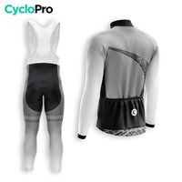 TENUE CYCLISTE HIVER HOMME GRISE - TRACE+ tenue cyclisme homme CycloPro 