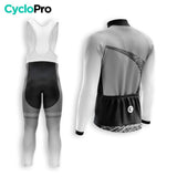 TENUE CYCLISTE HIVER HOMME GRISE - TRACE+ tenue cyclisme homme CycloPro 