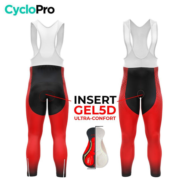 TENUE CYCLISTE HIVER HOMME ROUGE - COCCINELLE+ tenue cyclisme homme CycloPro 