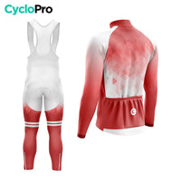 TENUE CYCLISTE HIVER HOMME ROUGE - CRISTAL+ tenue cyclisme homme CycloPro 