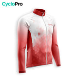 TENUE CYCLISTE HIVER HOMME ROUGE - CRISTAL+ tenue cyclisme homme CycloPro 