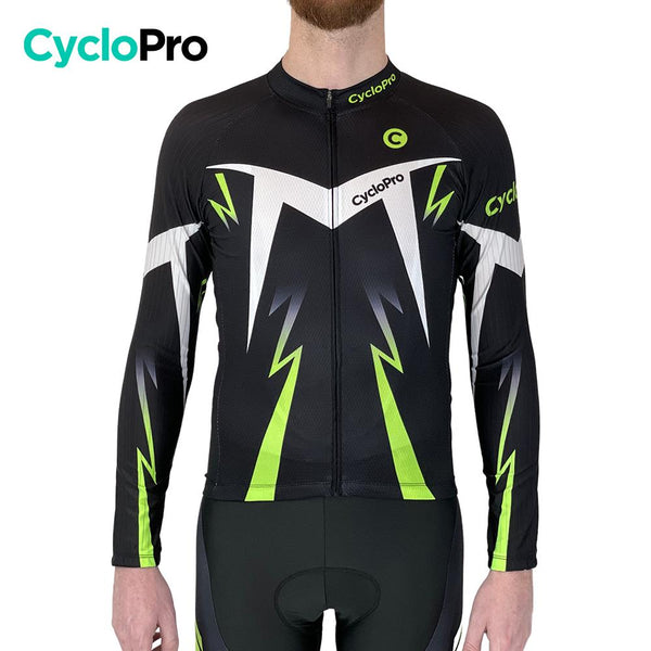 Tenue cycliste hiver Noire et Verte - Confort+ tenue de cyclisme hiver GT-Cycle Outdoor Store 
