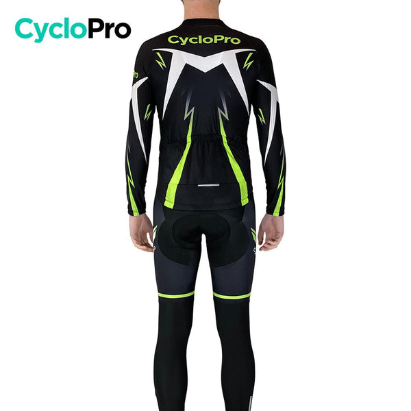 Tenue cycliste hiver Noire et Verte - Confort+ tenue de cyclisme hiver GT-Cycle Outdoor Store 